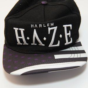 Haze Cap Black with purple cannabis plants.